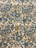 Euphemia Hand Block Printed Cotton Fabric Cotton Fabric