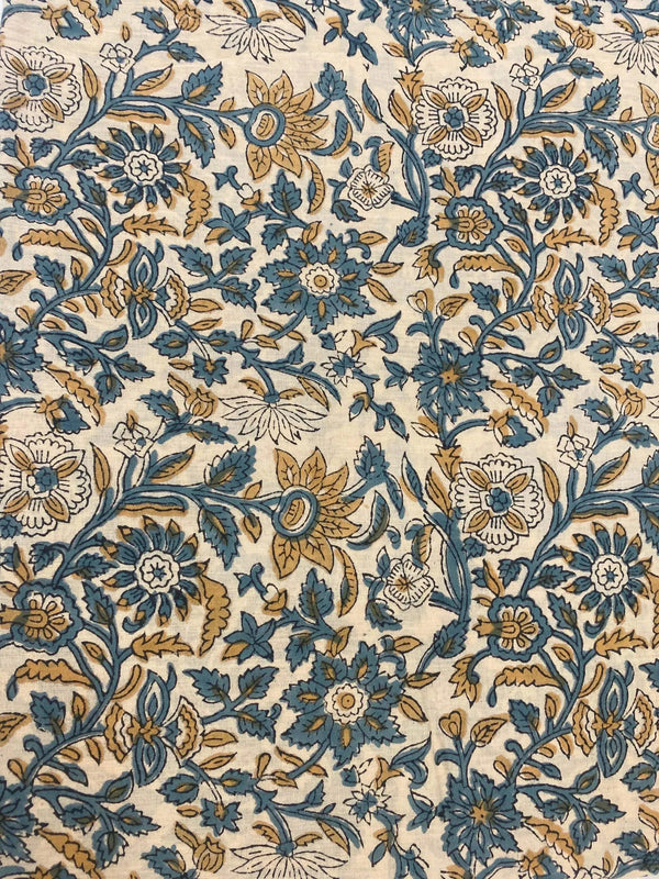 Euphemia Hand Block Printed Cotton Fabric