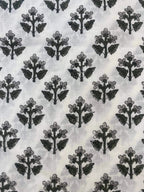 Lenny Red Floral Cotton Fabric by the Yard Cotton Fabric