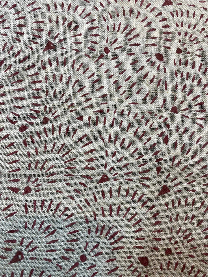 58" inches Indian Hand Block Print Fabric, Indian Linen Fabric, Block Print Fabric, Designer Floral Printing Fabric, Upholstery fabric, - Maple Village Lane