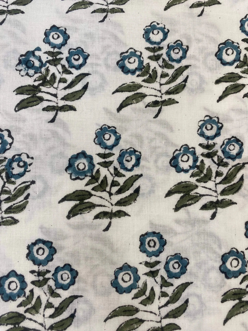 Briannah Indian Block Print Cotton Fabric by the Yard Cotton Fabric
