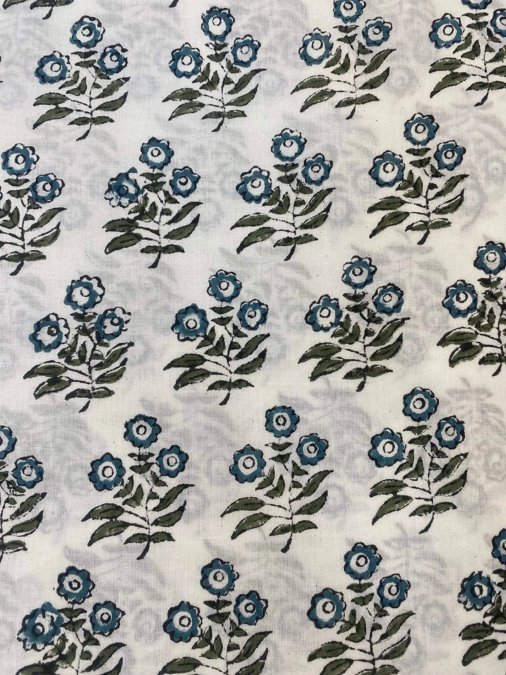 Briannah Indian Block Print Cotton Fabric by the Yard Cotton Fabric
