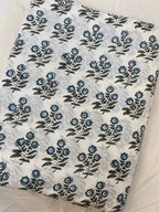 Briannah Indian Block Print Cotton Fabric by the Yard Cotton Fabric