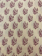 Luc Hand Block Printed Cotton Fabric By Yard Cotton Fabric