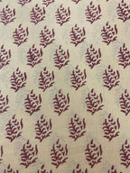 Luc Hand Block Printed Cotton Fabric By Yard Cotton Fabric