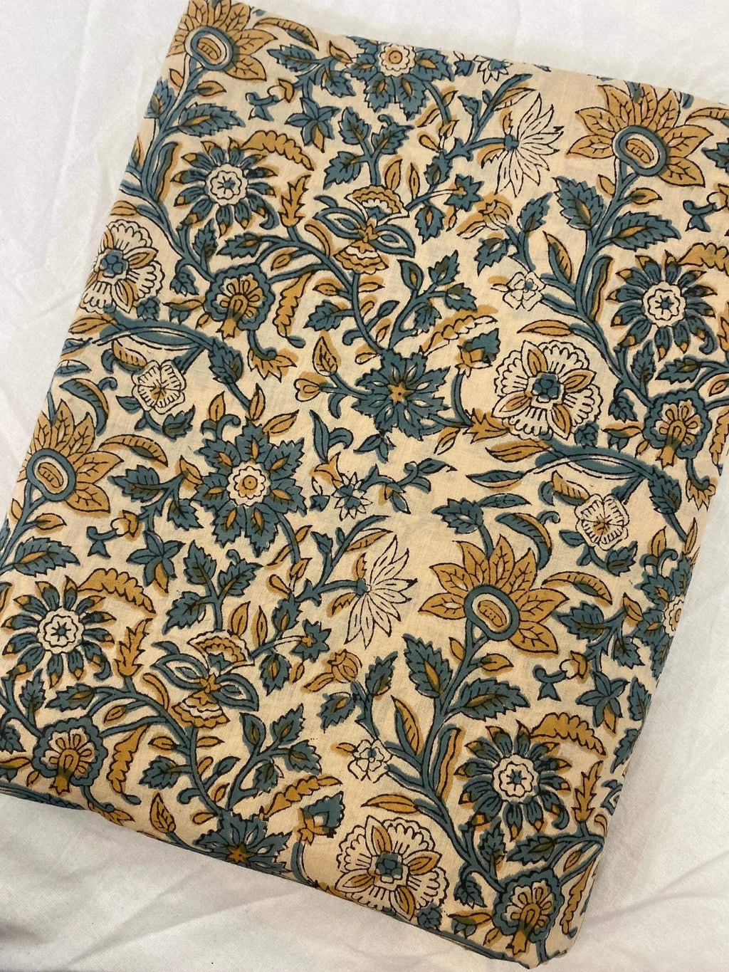 Euphemia Hand Block Printed Cotton Fabric Cotton Fabric
