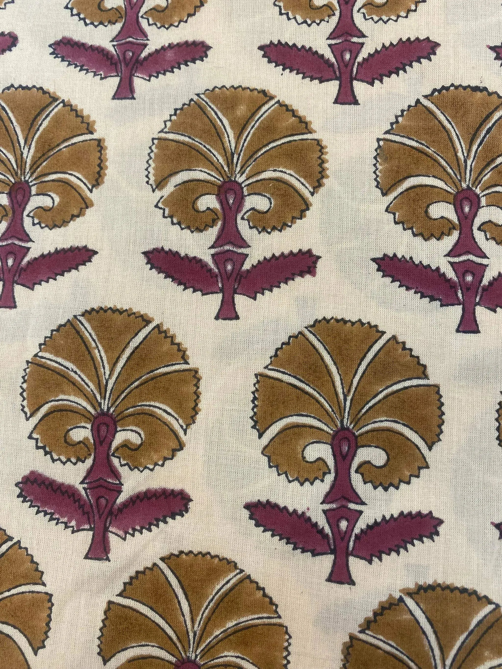 Hope Soft Cotton Block Printed Fabric Cotton Fabric