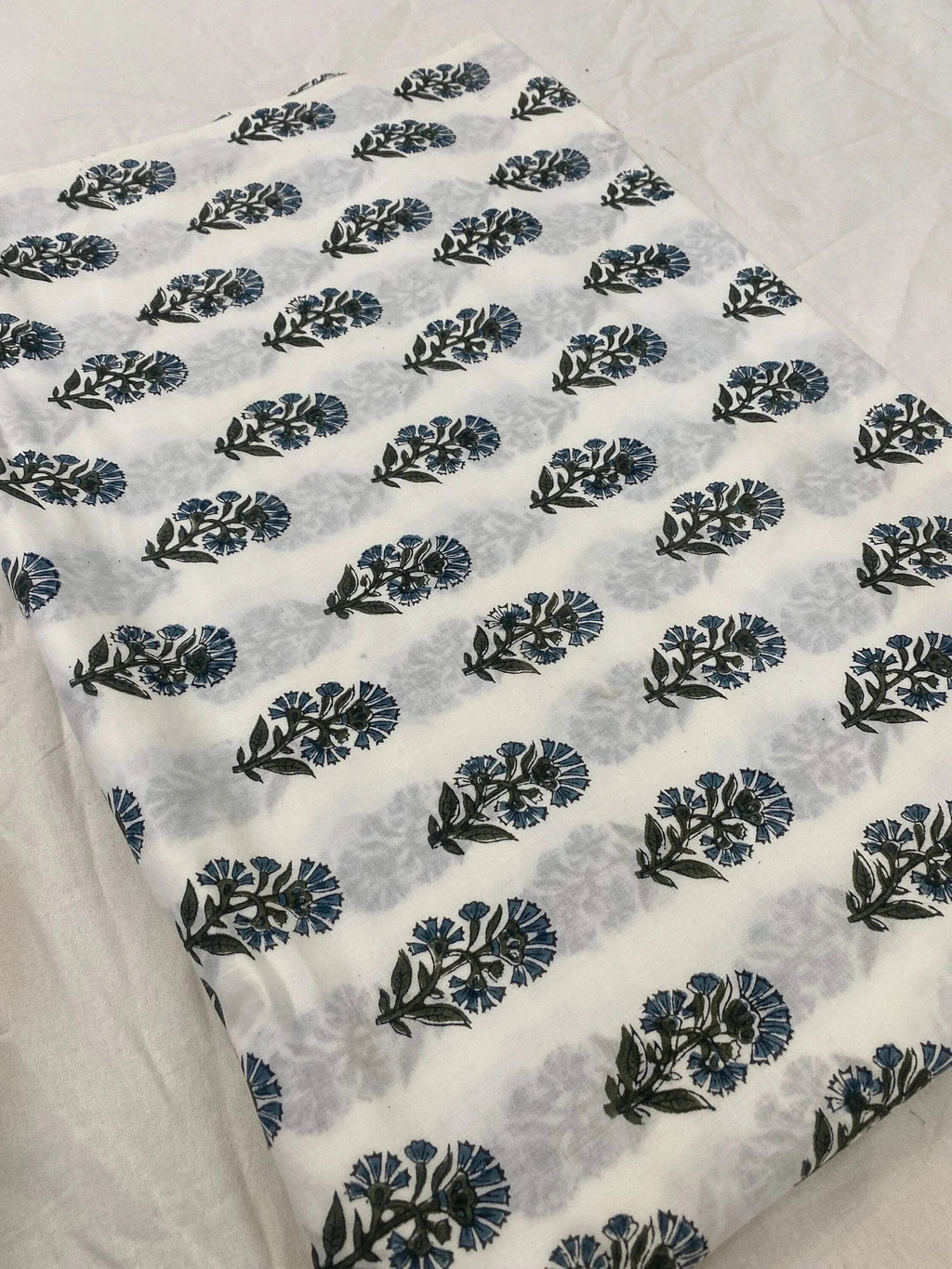 Thorian Hand Block Printed Floral Cotton Cotton Fabric