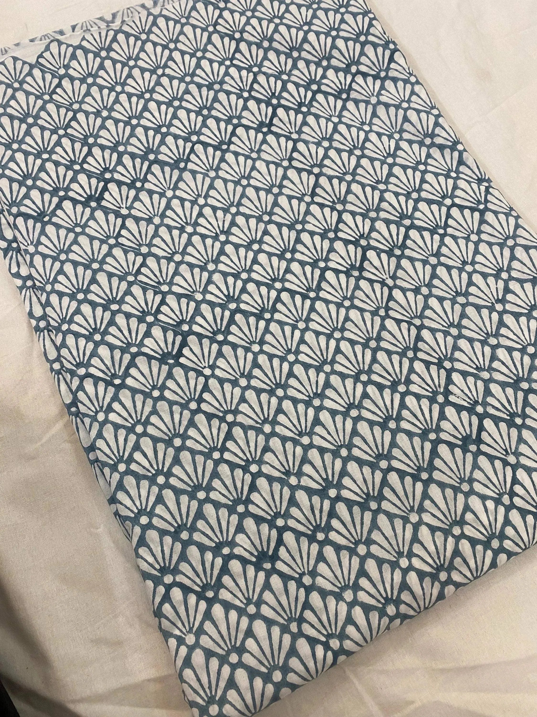 Arthur Hand Block Printed Cotton Fabric Cotton Fabric