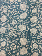 Agnes Floral Block Print Cotton Fabric By Yard Cotton Fabric