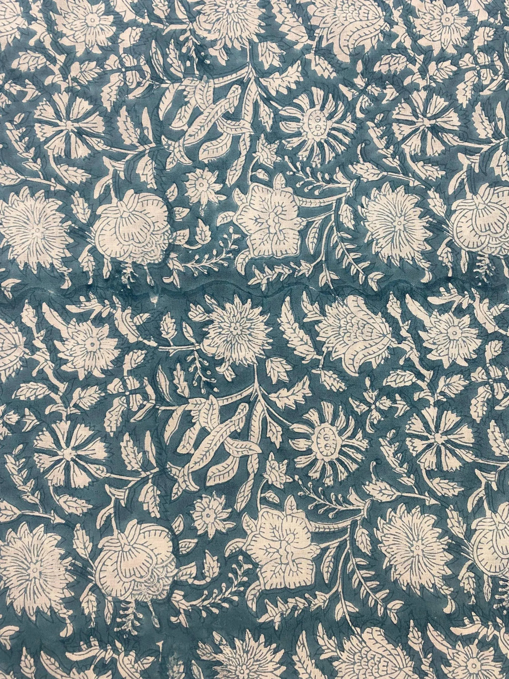 Agnes Floral Block Print Cotton Fabric By Yard Cotton Fabric