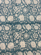 Agnes Floral Block Print Cotton Fabric By Yard Cotton Fabric
