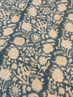 Bradley Hand Block Printed Linen Upholstery Fabric Linen Fabric
