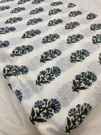 Thorian Hand Block Printed Floral Cotton Cotton Fabric