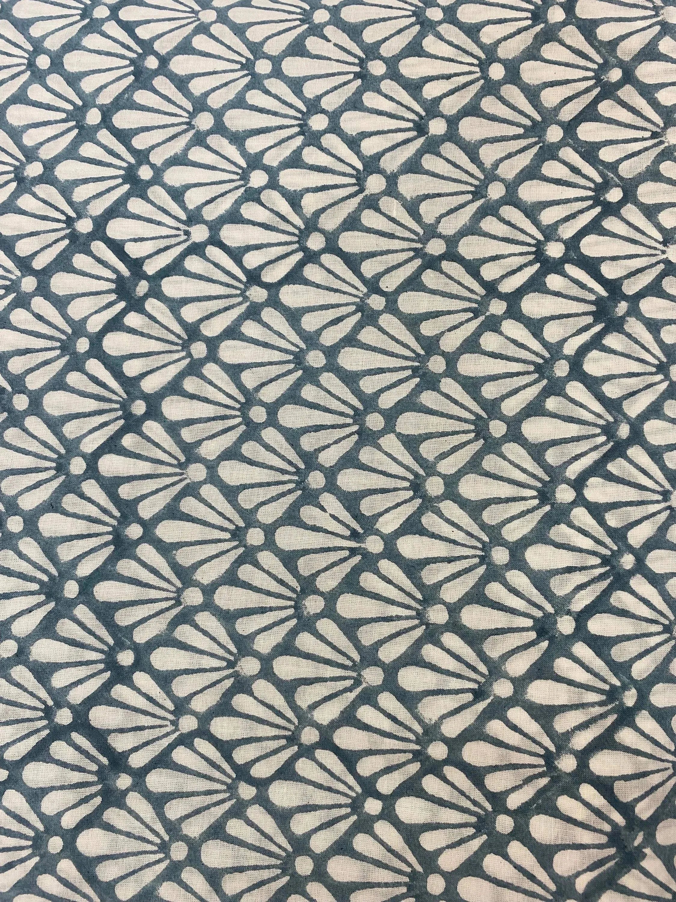 Arthur Hand Block Printed Cotton Fabric Cotton Fabric