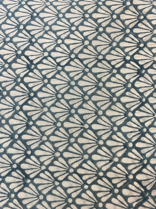 Arthur Hand Block Printed Cotton Fabric Cotton Fabric