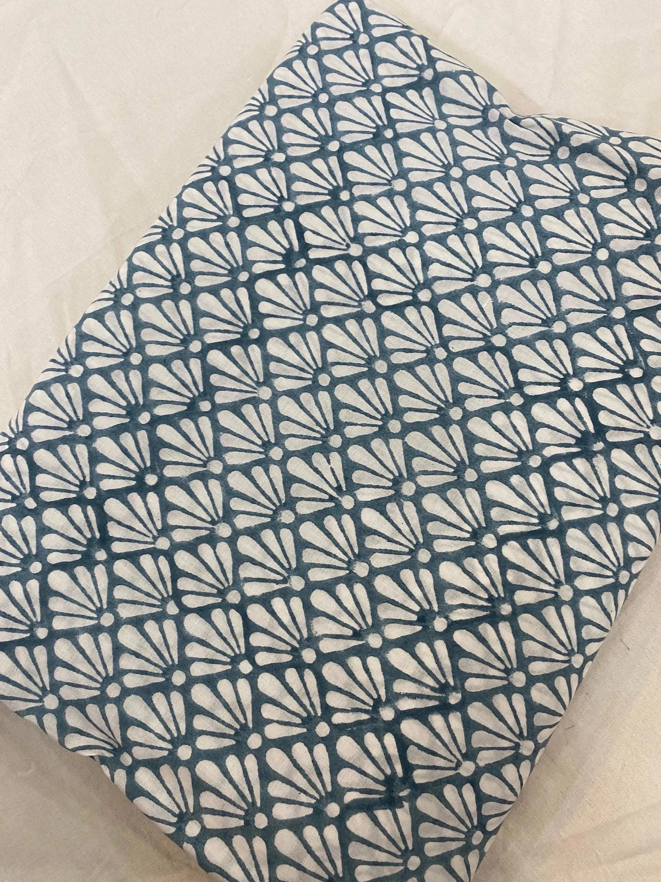 Arthur Hand Block Printed Cotton Fabric Cotton Fabric