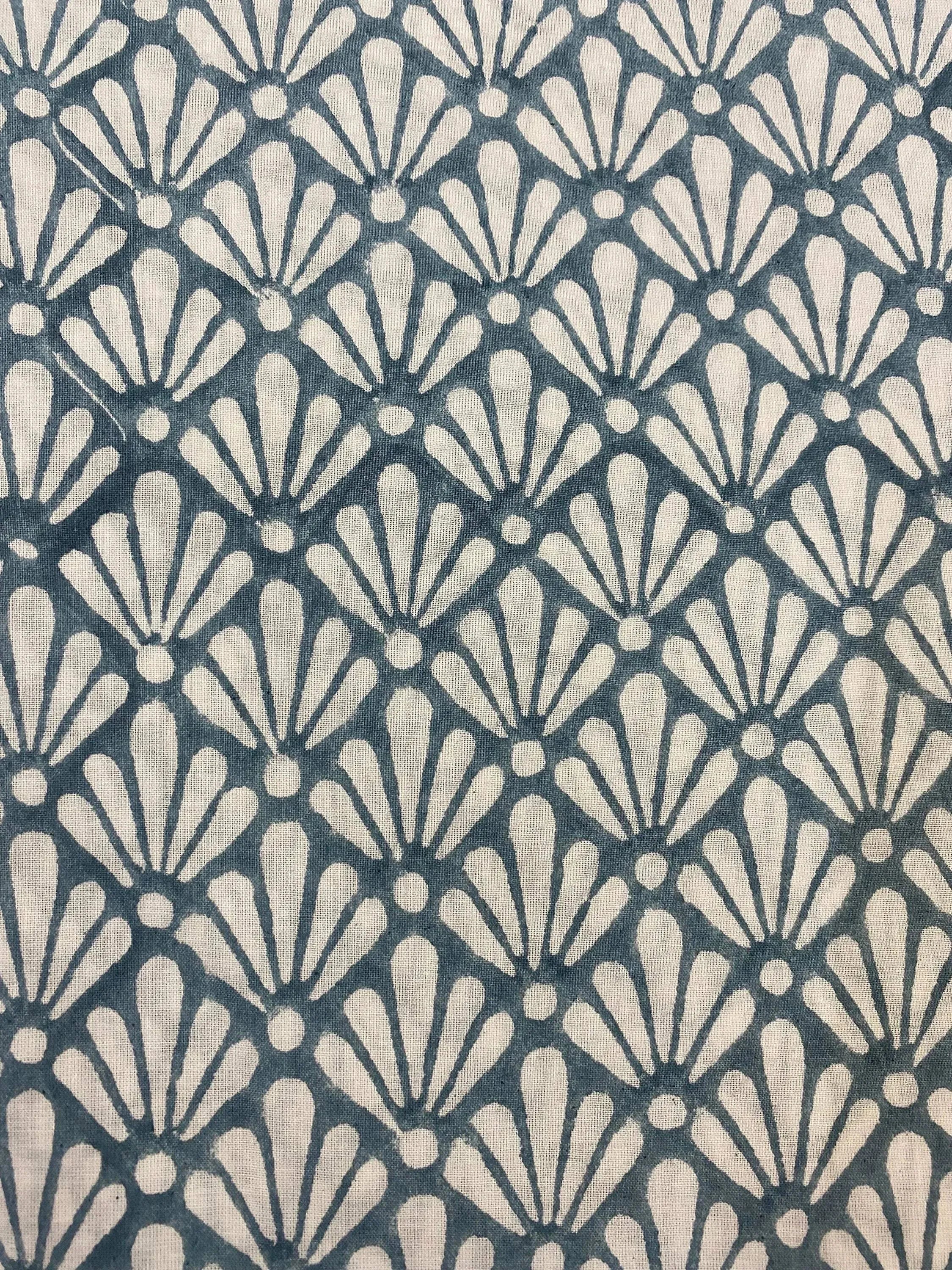 Arthur Hand Block Printed Cotton Fabric Cotton Fabric