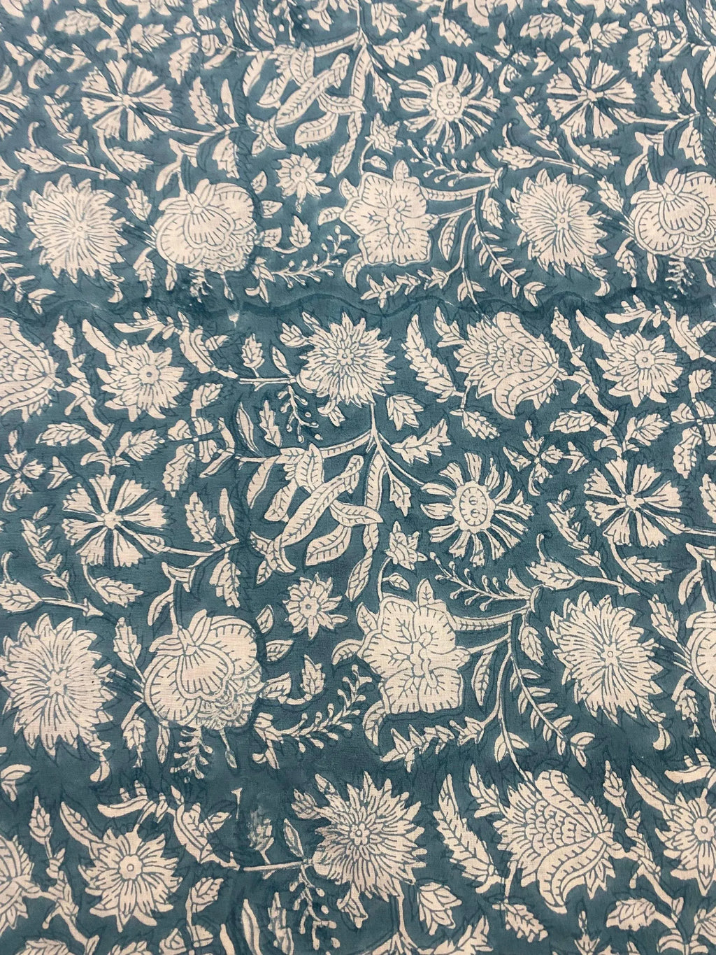 Agnes Floral Block Print Cotton Fabric By Yard Cotton Fabric