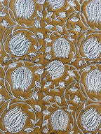 Vivienne Block Print Upholstery Cotton Fabric Cotton Fabric
