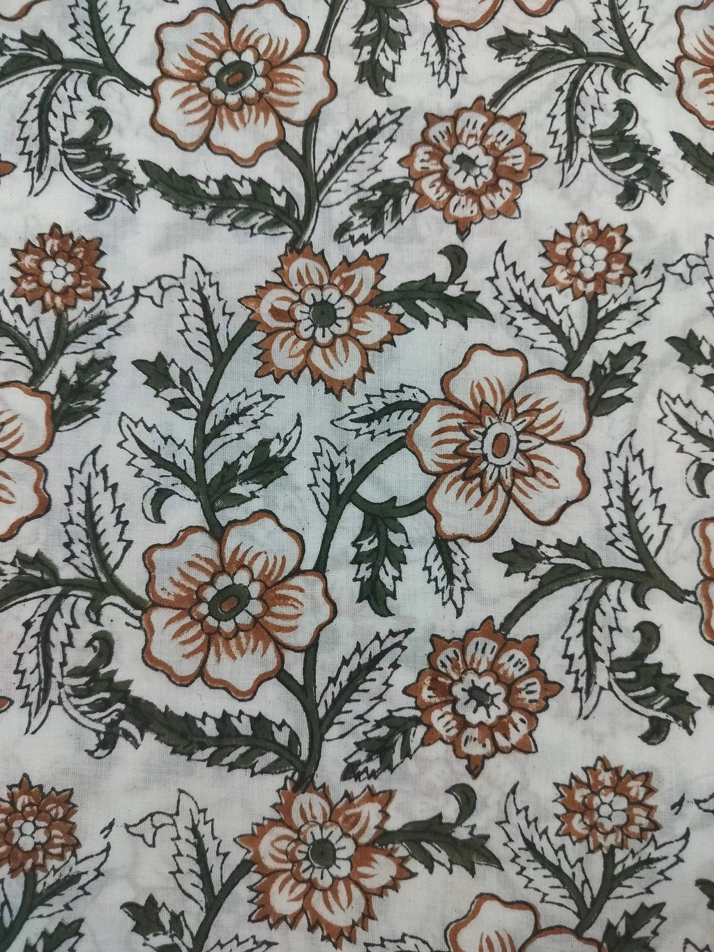 Shelby Hand Block Printed Cotton Fabric Cotton Fabric