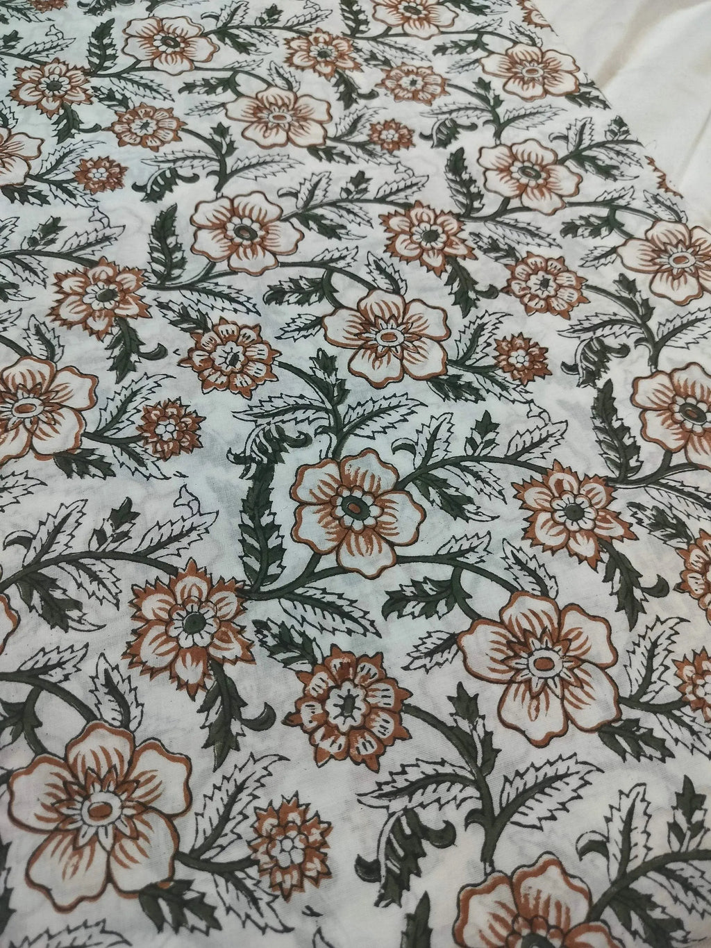 Shelby Hand Block Printed Cotton Fabric Cotton Fabric