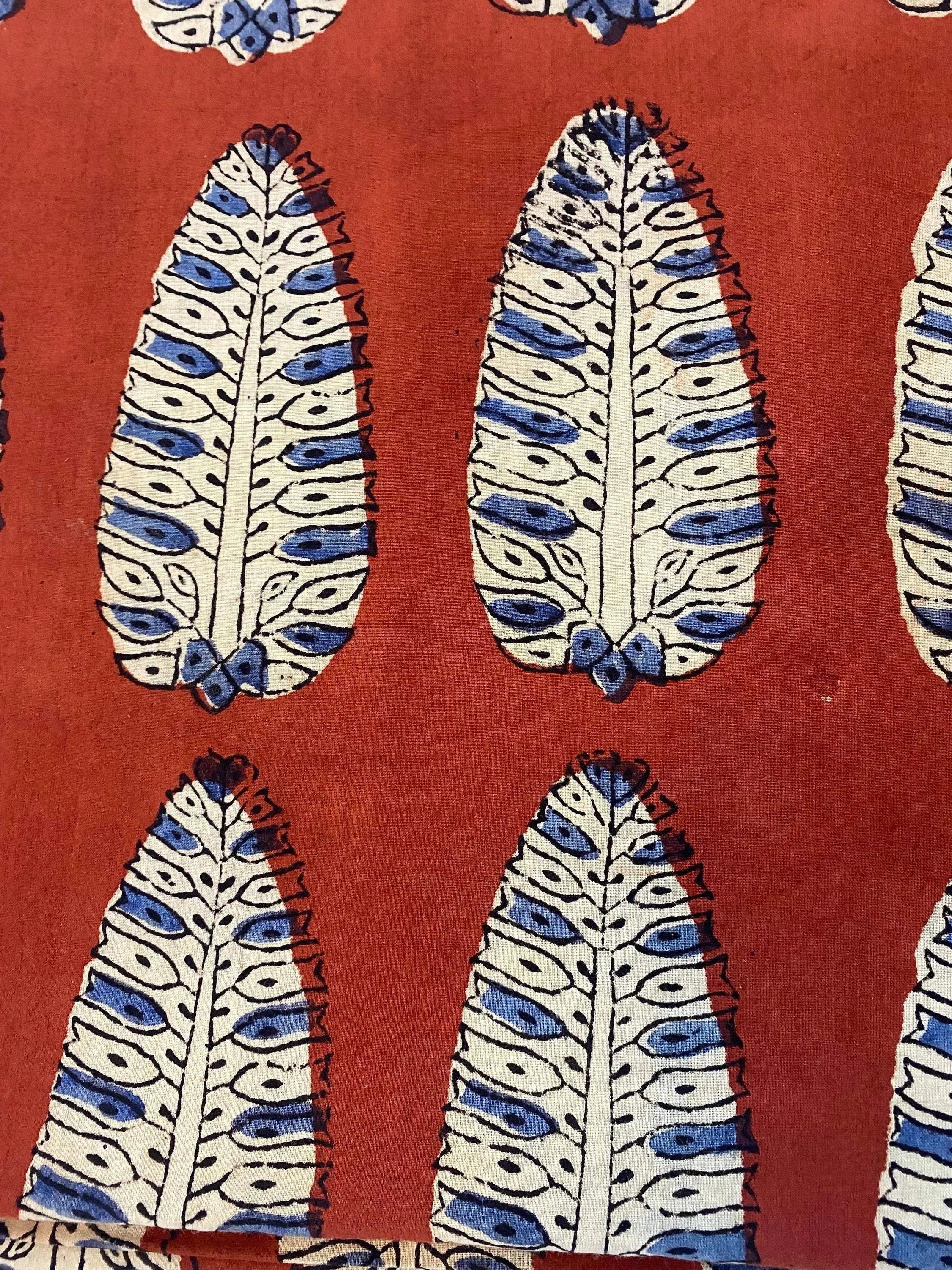 Nyra Hand Block Cotton Fabric Cotton Fabric