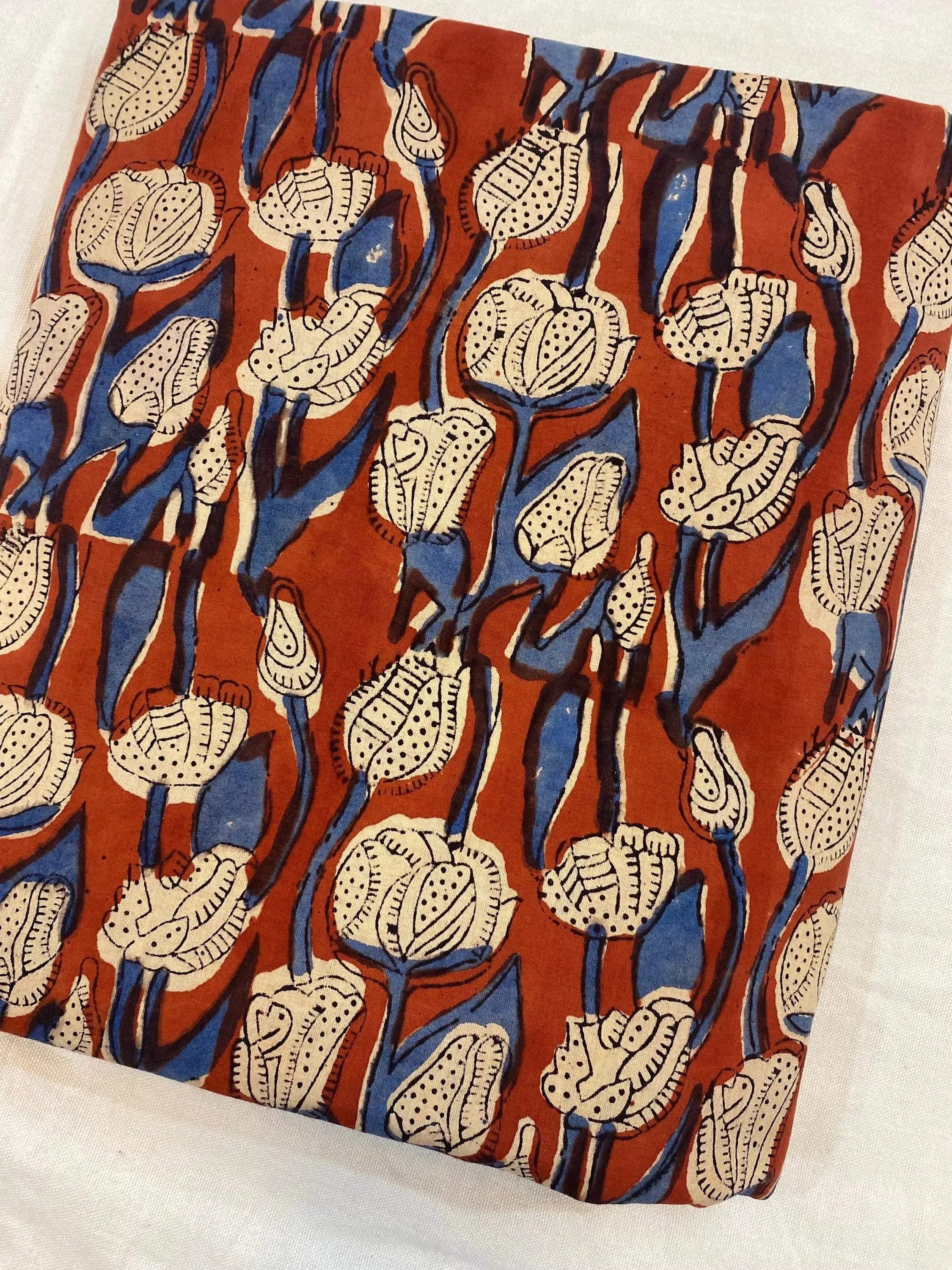 Corin Hand Block Printed Cotton Cotton Fabric