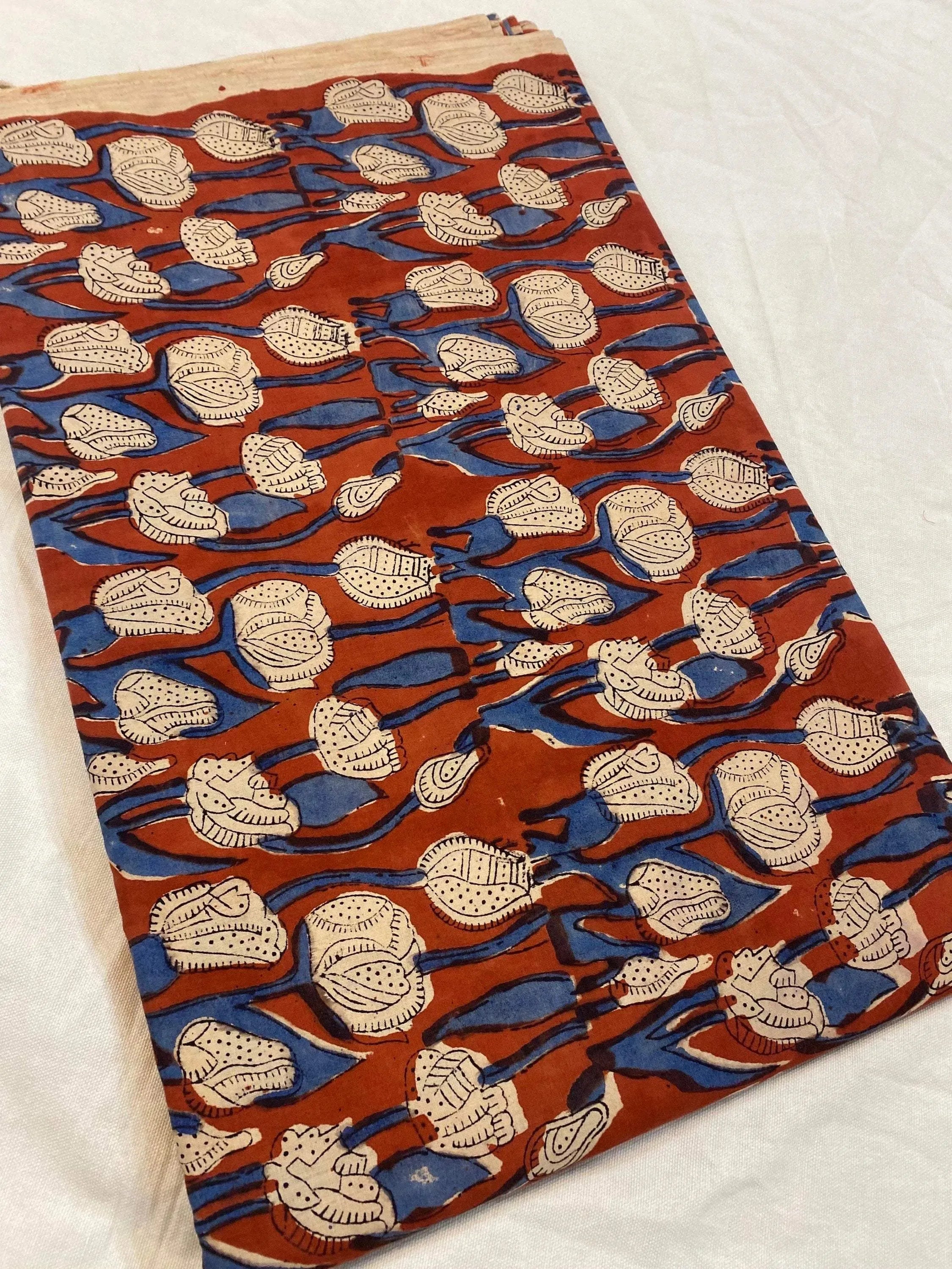 Corin Hand Block Printed Cotton Cotton Fabric