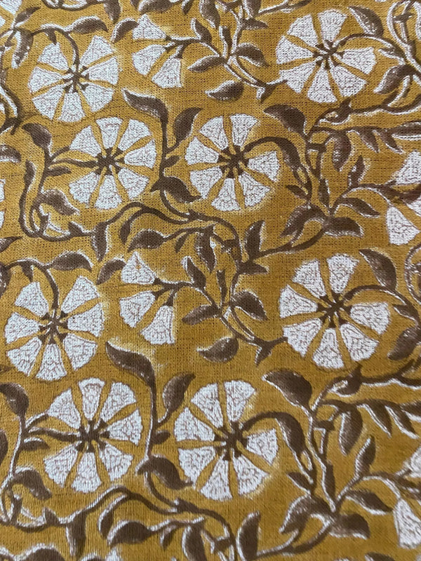 Tilda Hand Block Linen Fabric