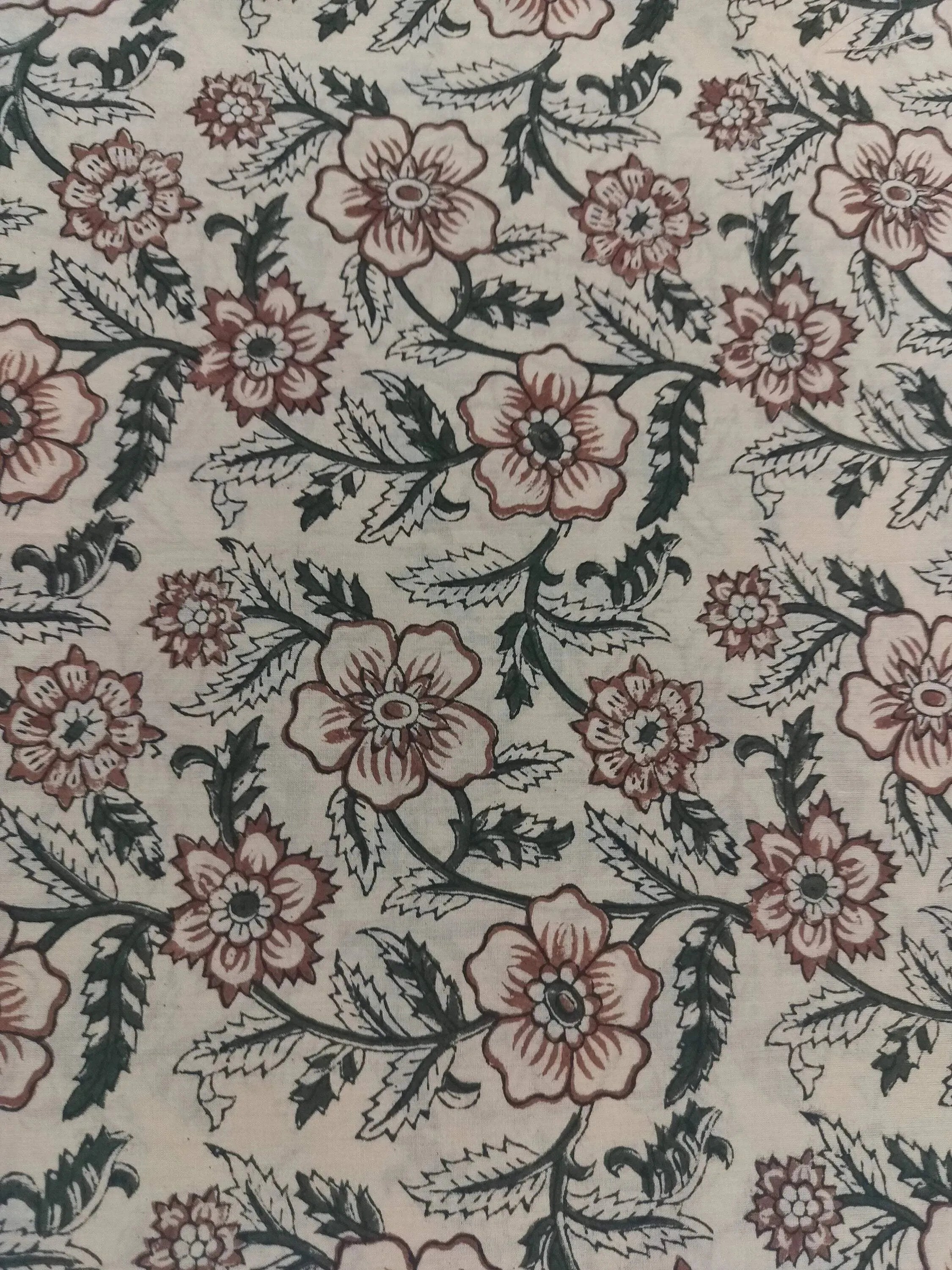 Shelby Hand Block Printed Cotton Fabric Cotton Fabric