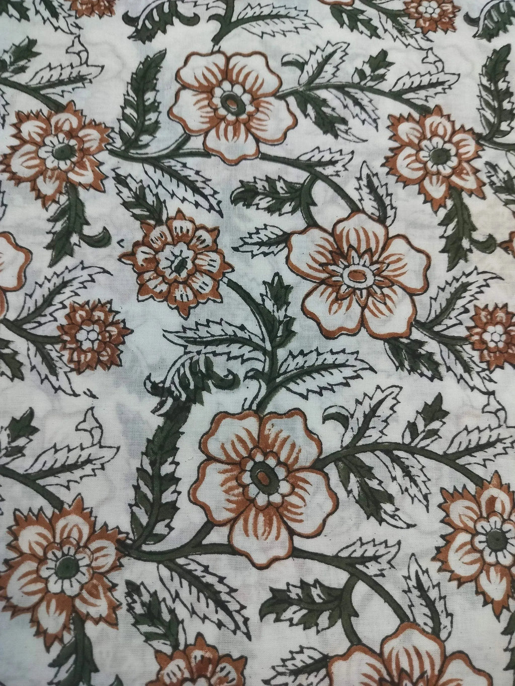 Shelby Hand Block Printed Cotton Fabric Cotton Fabric