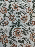 Shelby Hand Block Printed Cotton Fabric Cotton Fabric