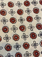 Rhody Block Printed Cotton Fabric Cotton Fabric