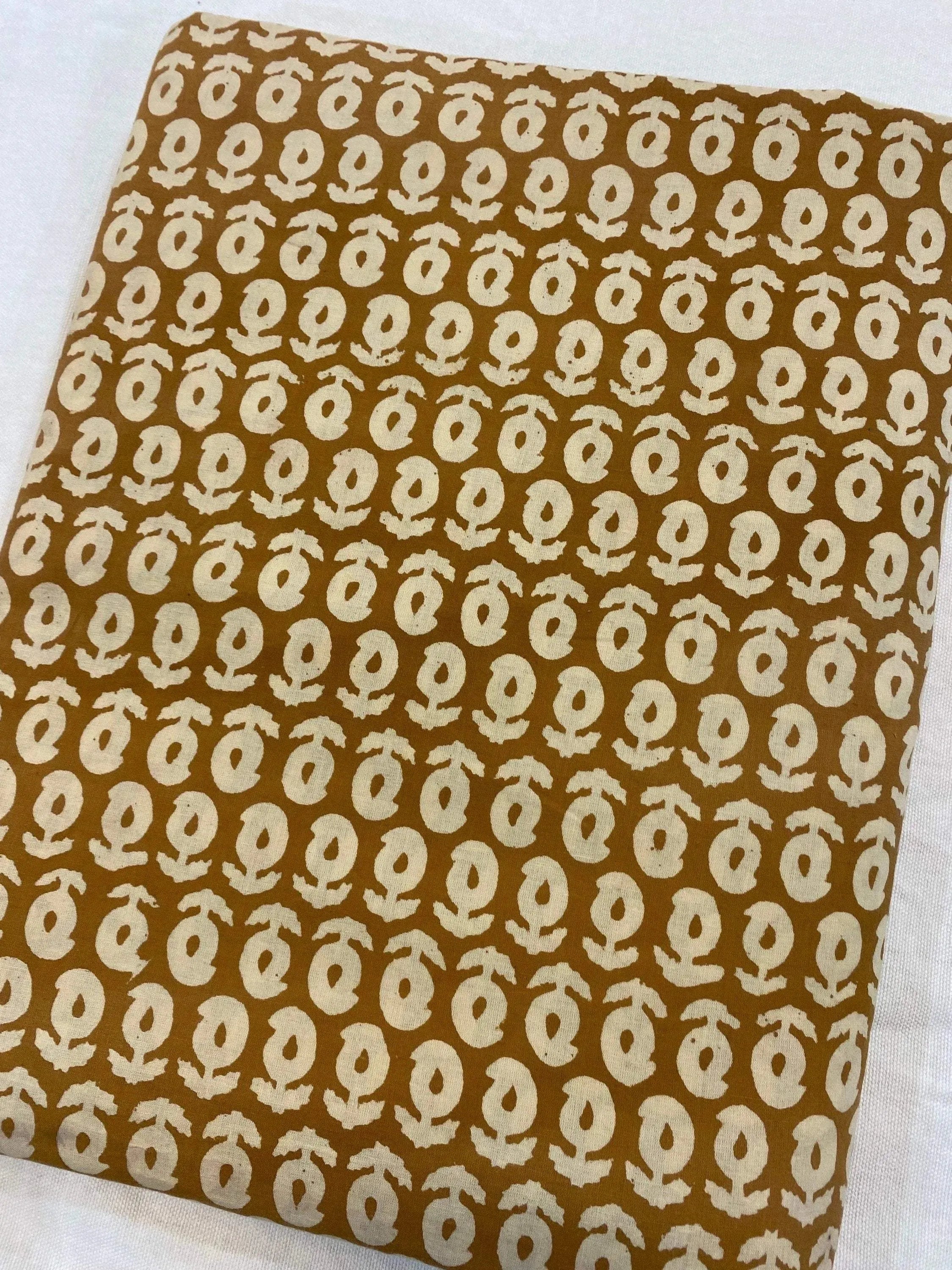 Zoya Hand Block Print Cotton Fabric Cotton Fabric