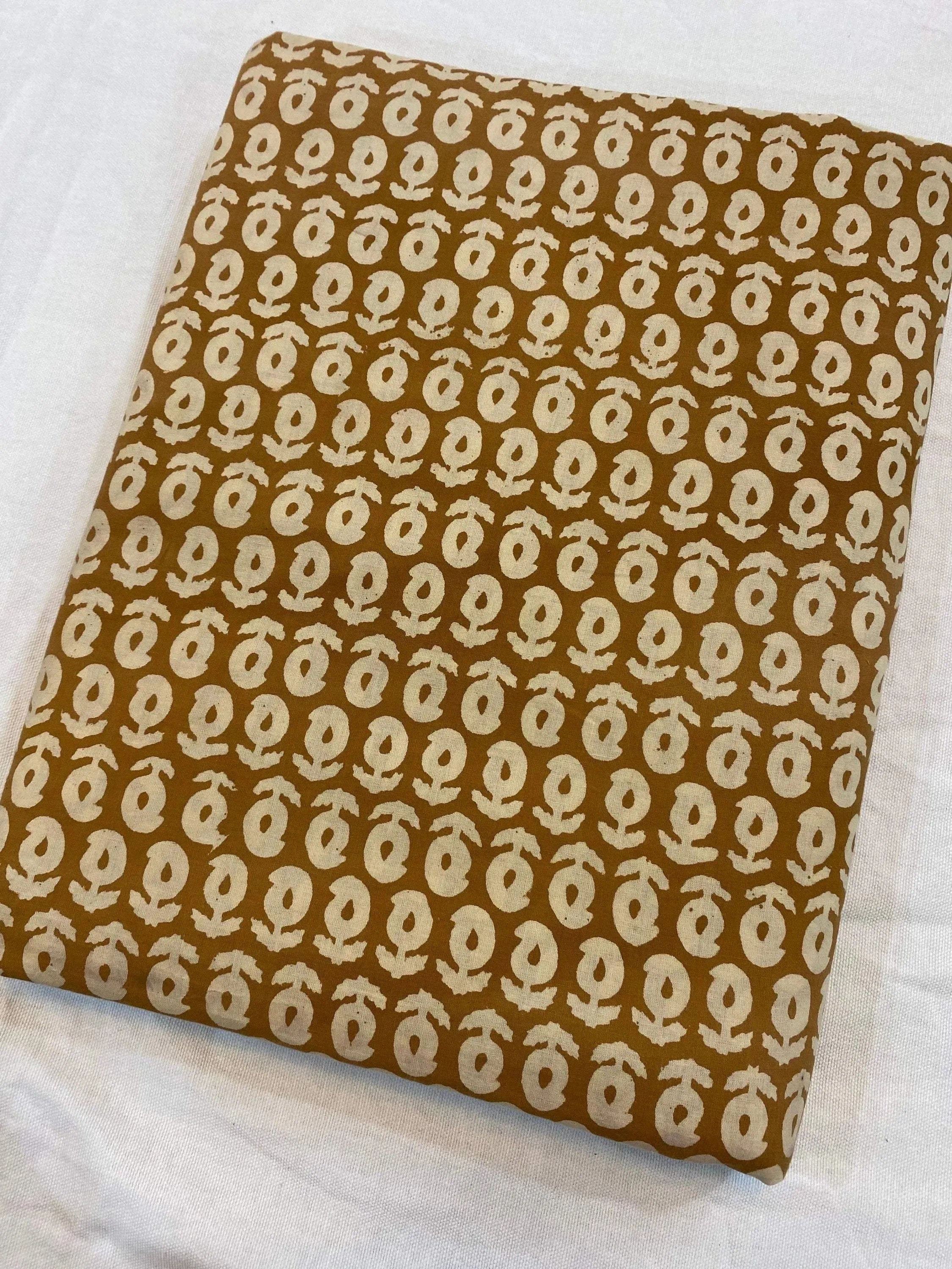 Zoya Hand Block Print Cotton Fabric Cotton Fabric