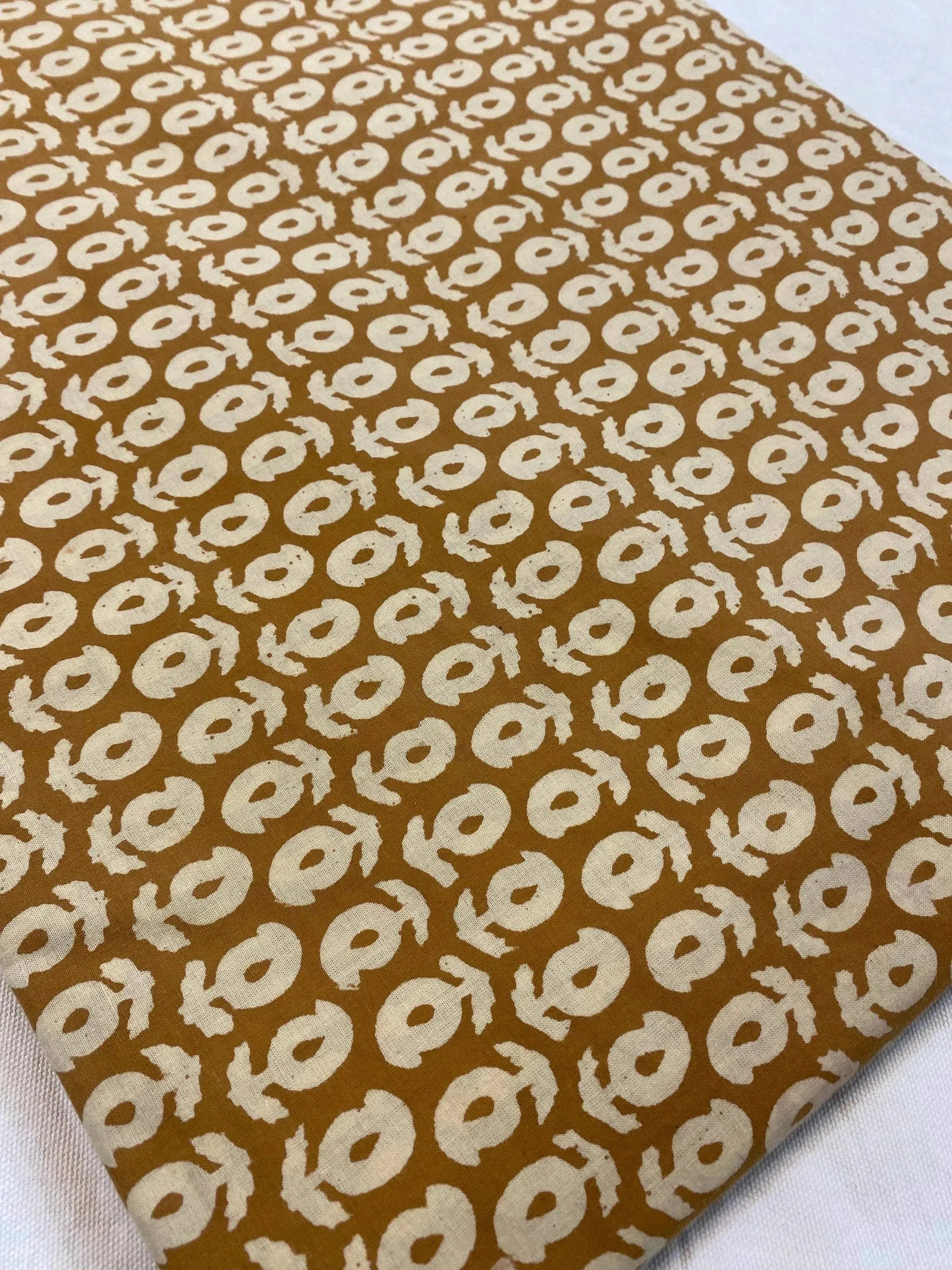 Zoya Hand Block Print Cotton Fabric Cotton Fabric