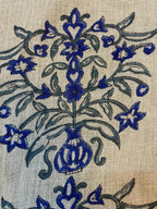 Lumi Block Print Linen Linen Fabric