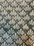 Arthur Hand Block Printed Linen Fabric - Upholstery Linen Fabric