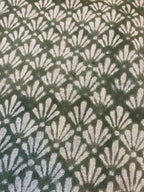 Arthur Hand Block Printed Linen Fabric - Upholstery Linen Fabric