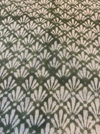 Arthur Hand Block Printed Linen Fabric - Upholstery Linen Fabric