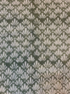 Arthur Hand Block Printed Linen Fabric - Upholstery Linen Fabric