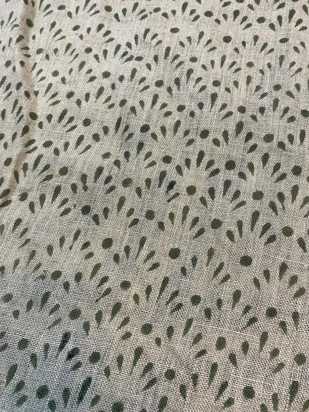 Arlowe Hand Block Printed Linen Upholstery Fabric Linen Fabric