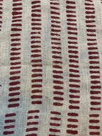 Vesper Indian Block Print Linen Fabric by the Yard Linen Fabric
