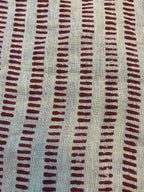 Vesper Indian Block Print Linen Fabric by the Yard Linen Fabric
