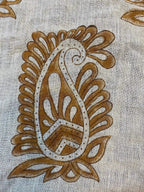 Amara Block Printed Linen Fabric Linen Fabric