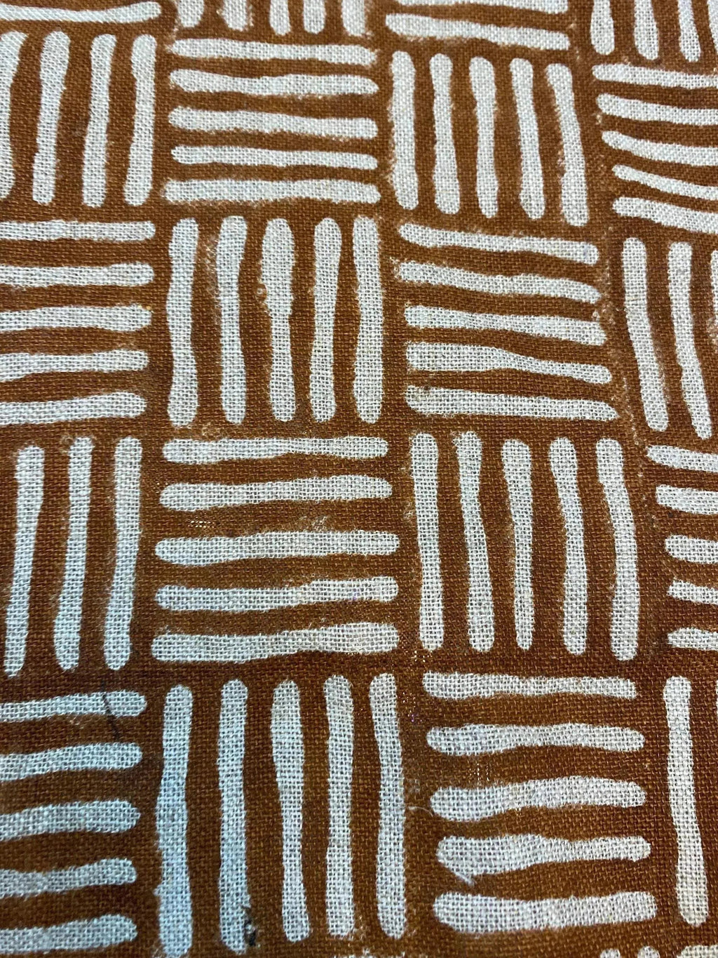 Danny Designer Hand Block Print Linen Linen Fabric