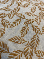 Indie Hand Block Print Linen Linen Fabric