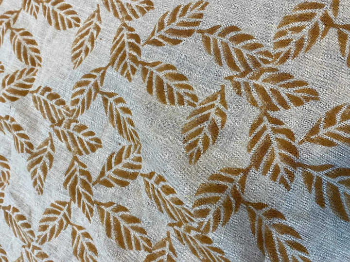 58" inches Indian Hand Block Print Fabric, Indian Linen Fabric, Block Print Fabric, Designer Floral Printing Fabric, Upholstery fabric, - Maple Village Lane