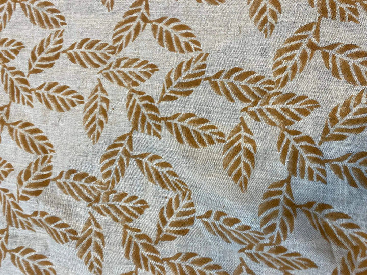 58" inches Indian Hand Block Print Fabric, Indian Linen Fabric, Block Print Fabric, Designer Floral Printing Fabric, Upholstery fabric, - Maple Village Lane